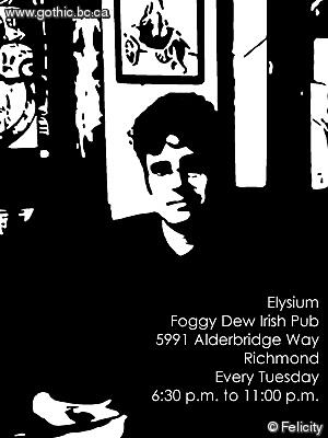 Possible flyer for Elysium using photo of Ryan at Elysium 2005-04-05