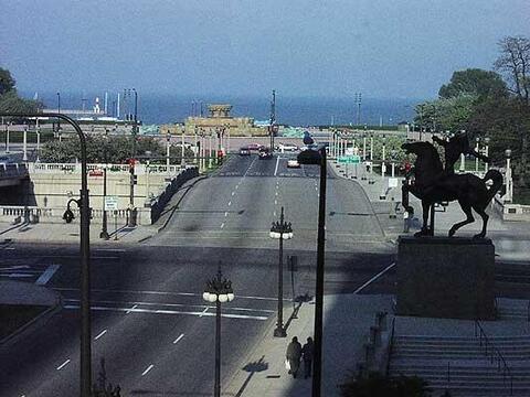 View of the Buckingham Fountain from the suite.